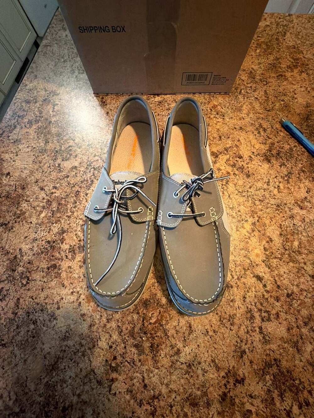 Timberland Atlantis Break Boat Shoes Size 11 Grey Nubuck